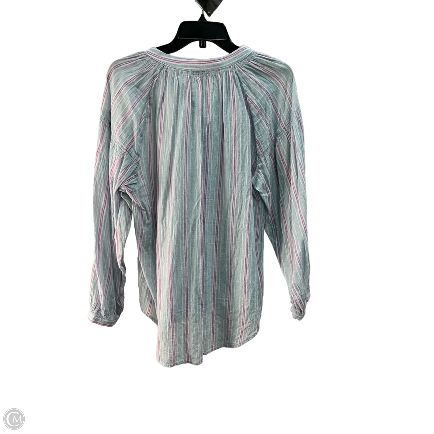 Top Long Sleeve By Rails In Striped Pattern, Size: M