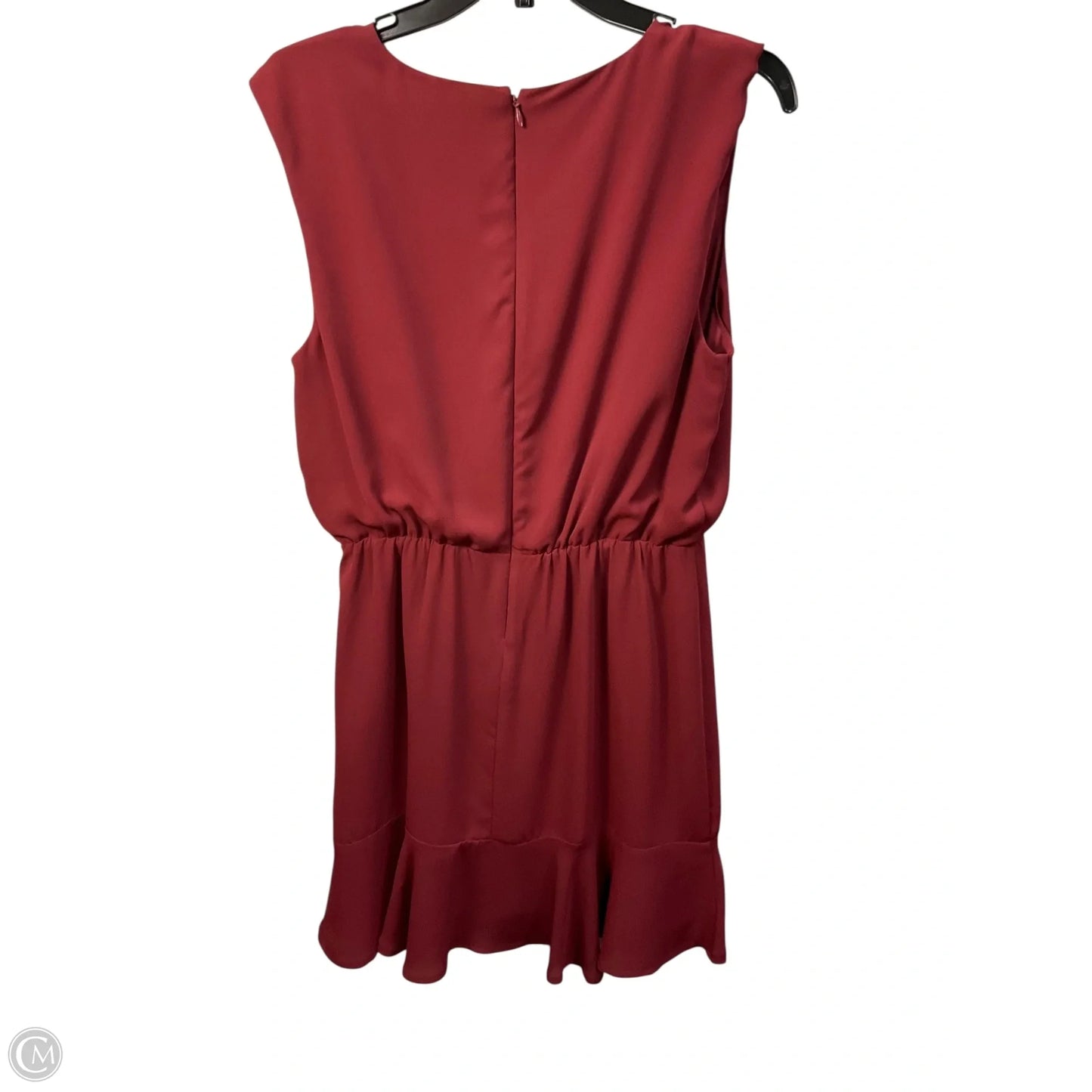 Dress Casual Short By Express In Maroon, Size: M