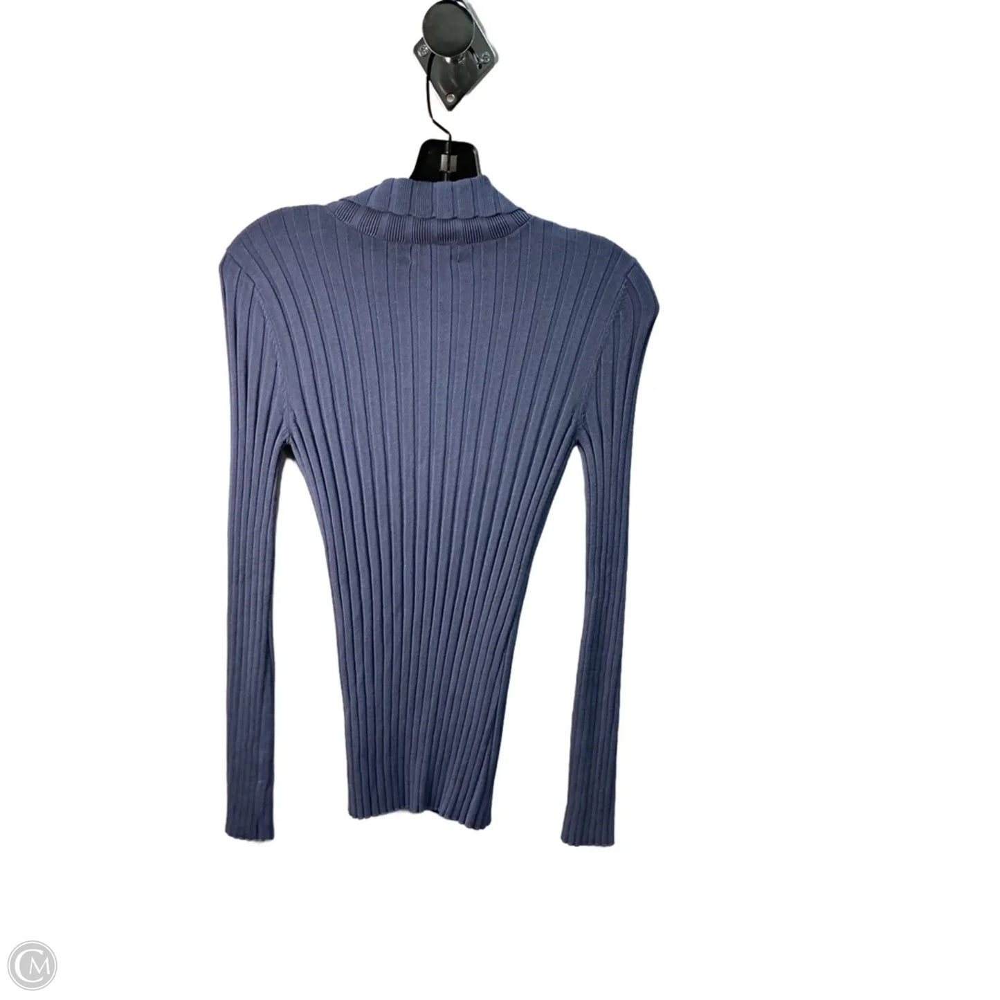 Top Long Sleeve By Open Edit In Blue, Size: Xs