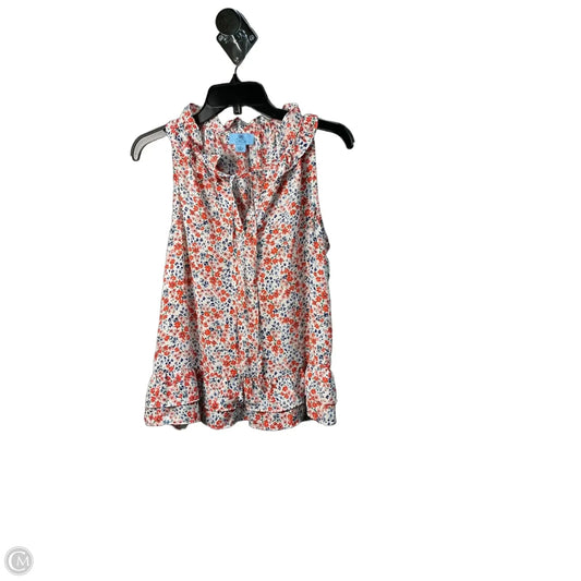 Top Sleeveless By Cece In Floral Print, Size: S