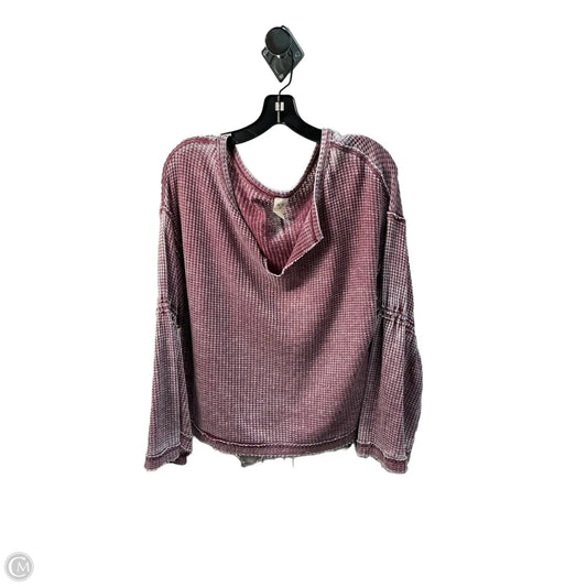 Top Long Sleeve By We The Free In Red, Size: S