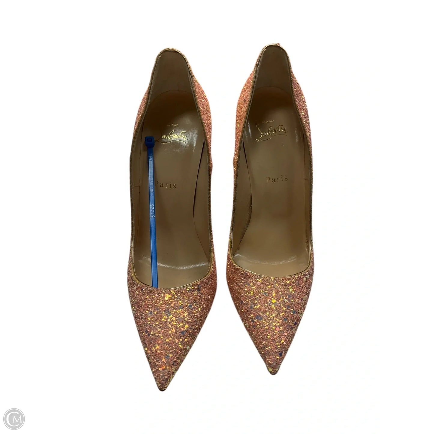 Shoes Luxury Designer By Christian Louboutin In Pink, Size: 10