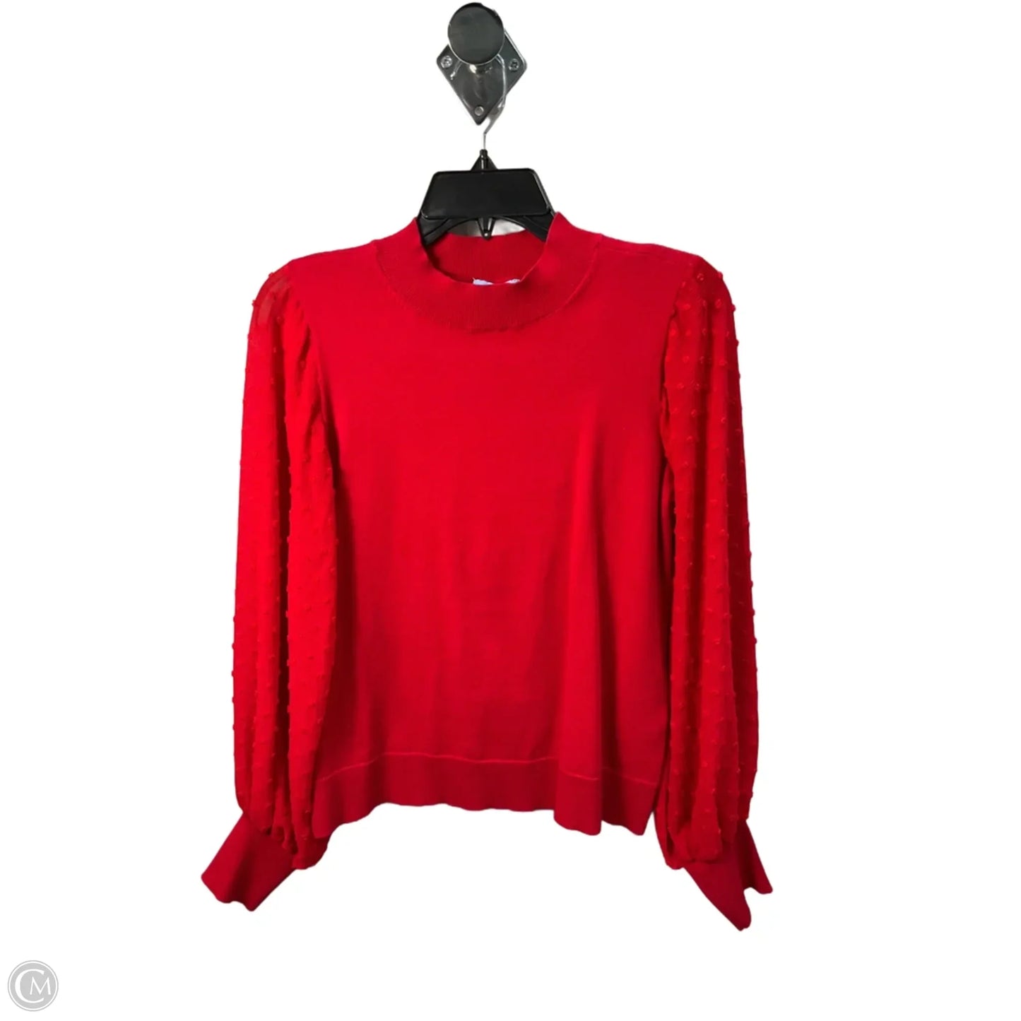 Top Long Sleeve By Cece In Red, Size: S