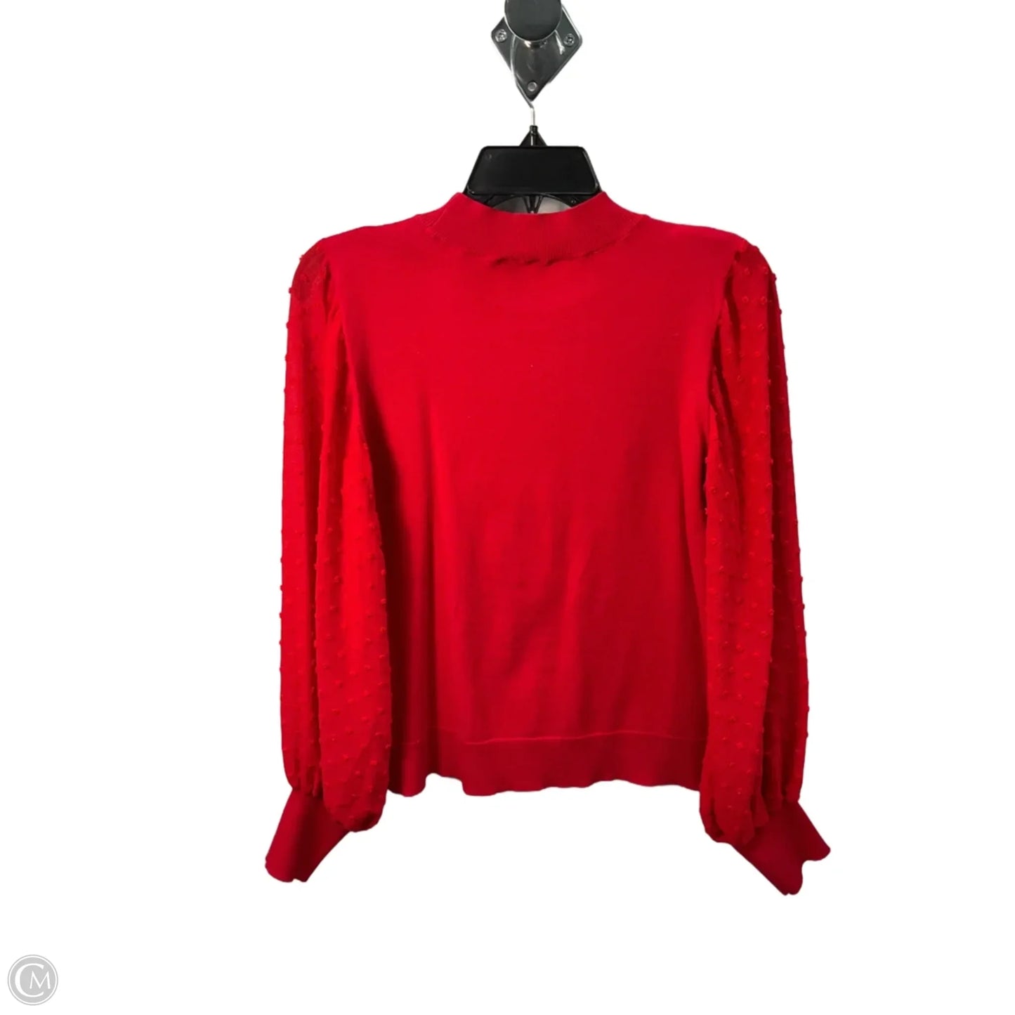 Top Long Sleeve By Cece In Red, Size: S
