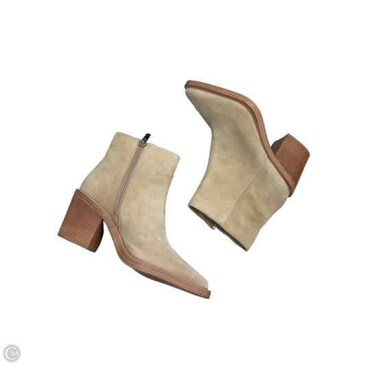 Boots Ankle Heels By Vince Camuto In Tan, Size: 6.5