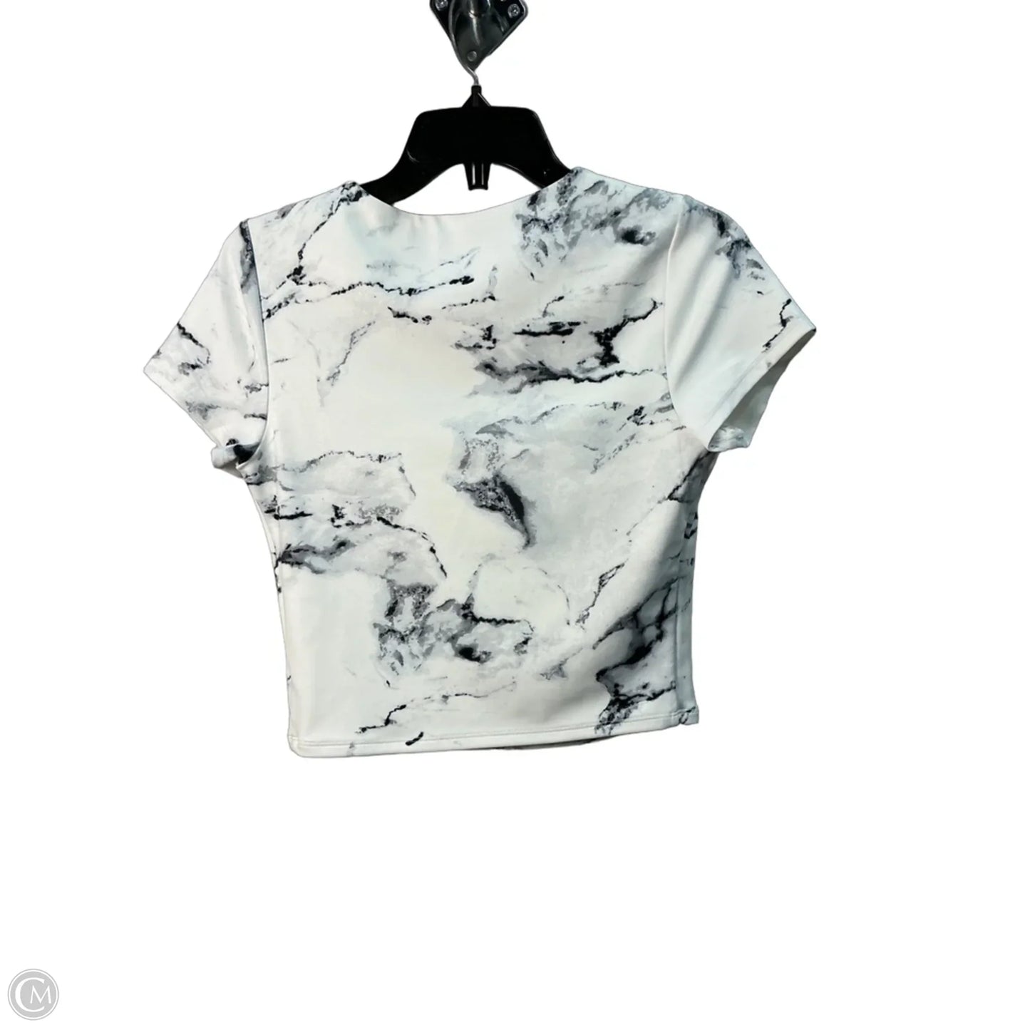 Top Short Sleeve By Express In White, Size: M