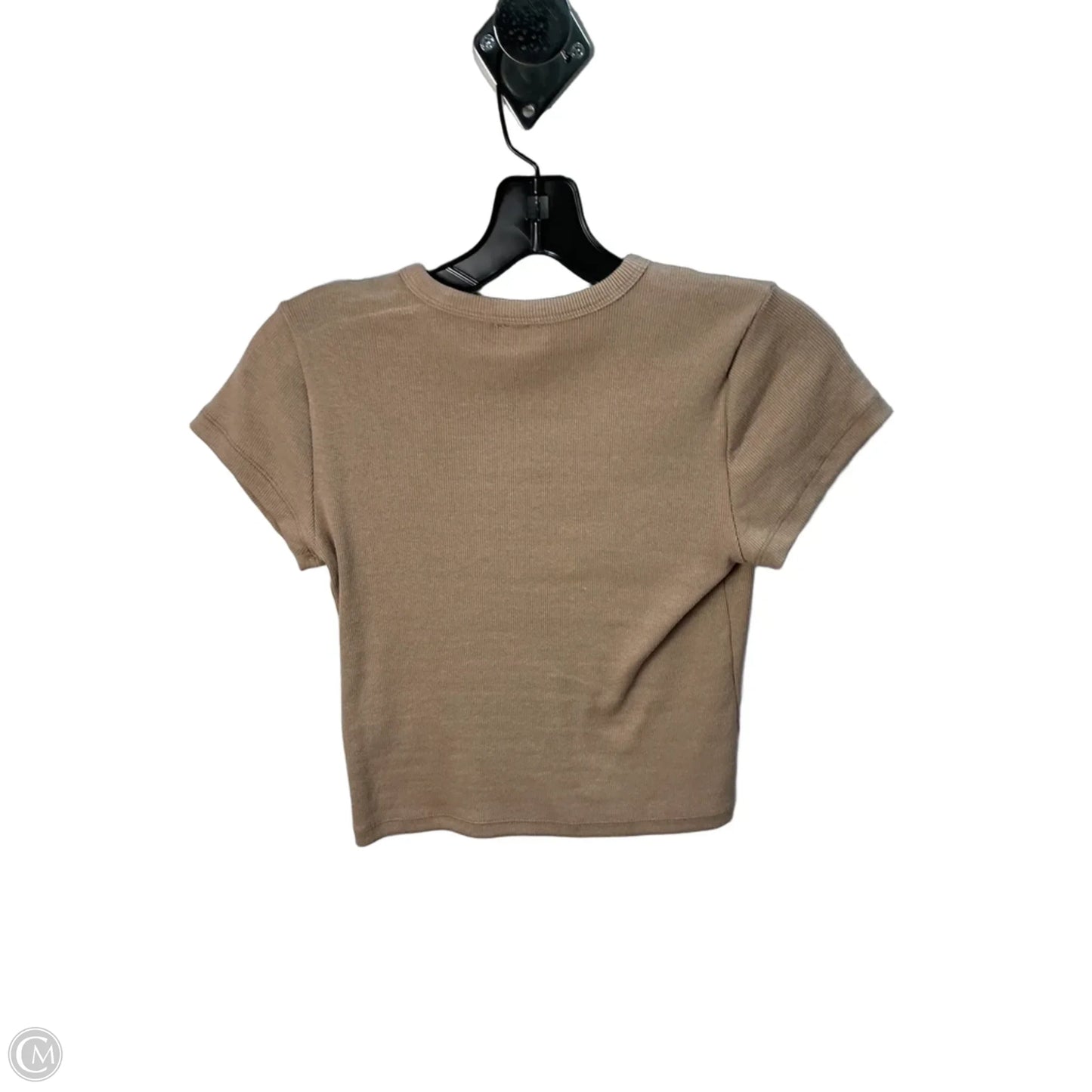 Top Short Sleeve Basic By Maeve In Tan, Size: S