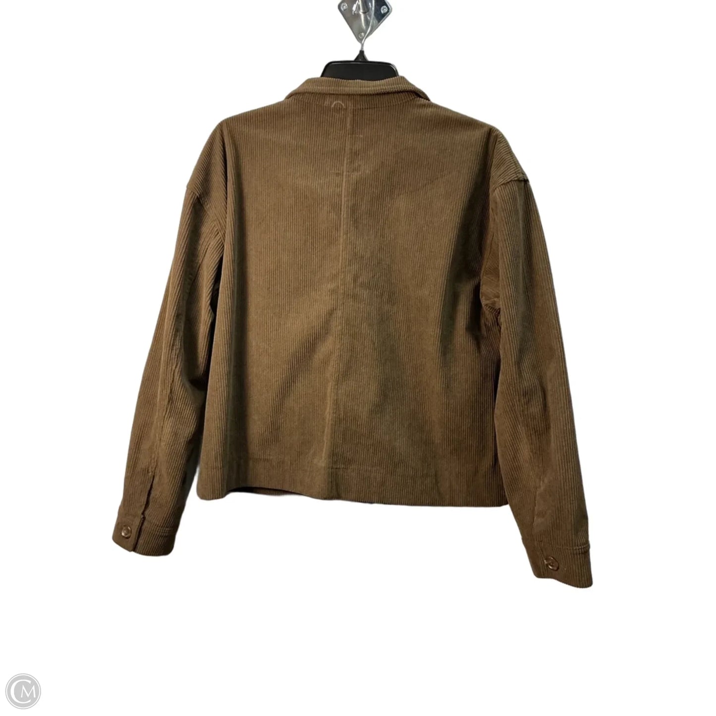 Jacket Shirt By Avec Les Filles In Brown, Size: M