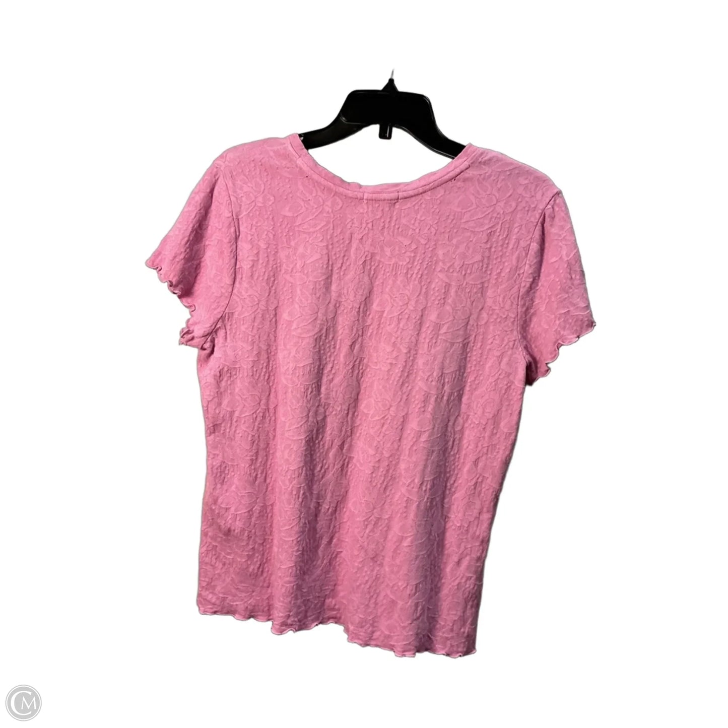Top Short Sleeve By Nic + Zoe In Pink, Size: L