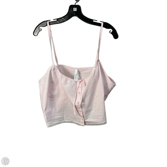 Top Sleeveless By Skims In Pink, Size: Xl