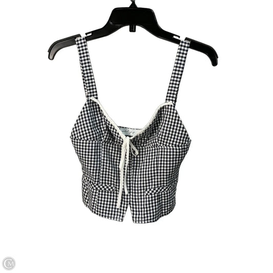 Top Sleeveless By Petal & Pup In Black & White, Size: S
