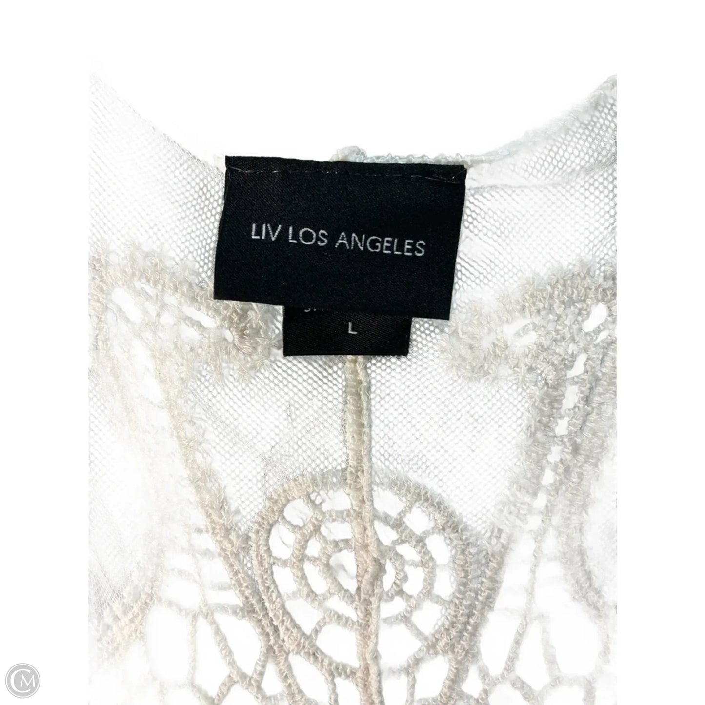 Kimono By Bloomingdales In Cream, Size: L