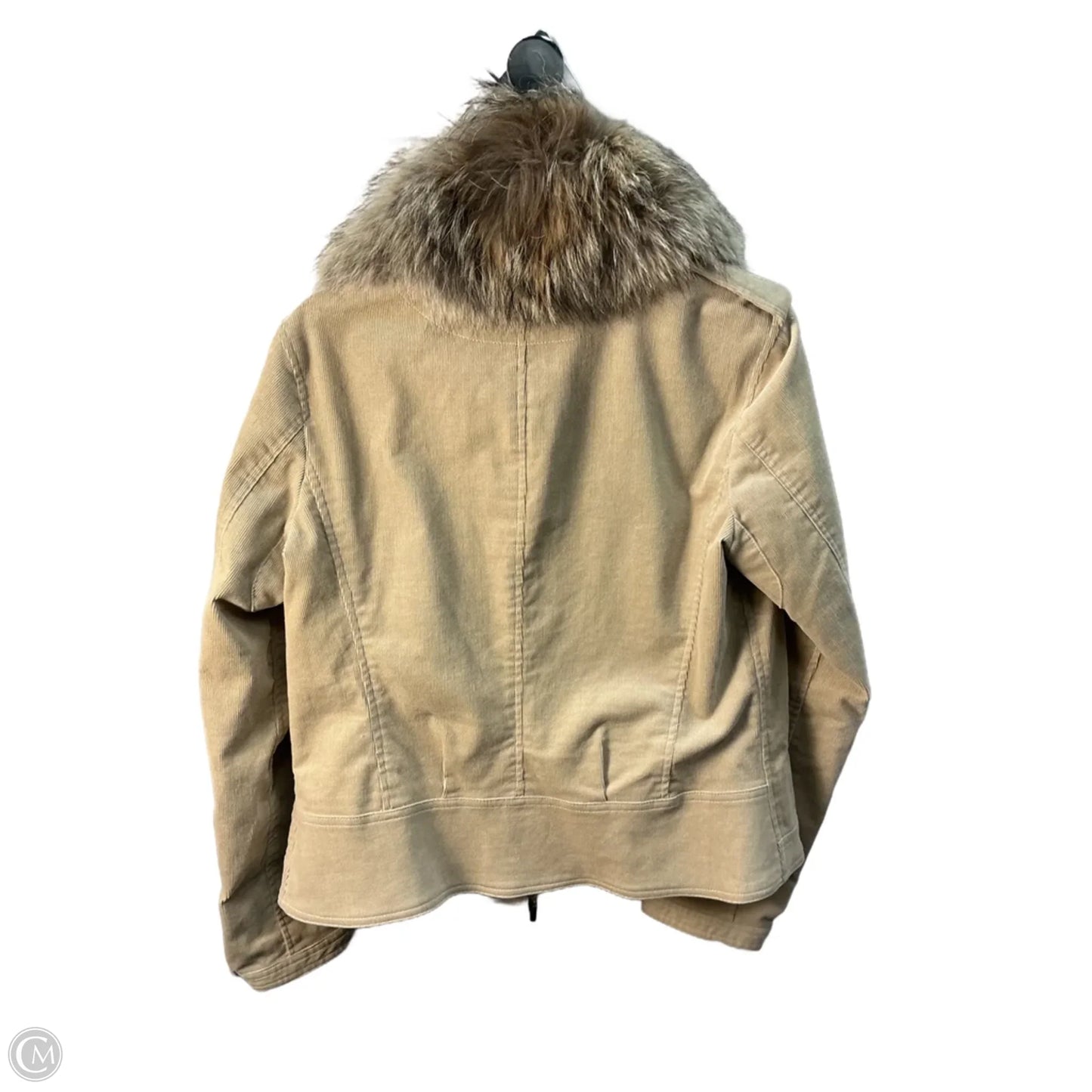 Jacket Designer By Tory Burch In Beige, Size: 12