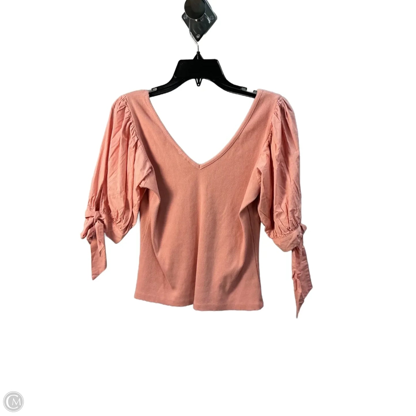Top 3/4 Sleeve By Maeve In Peach, Size: M