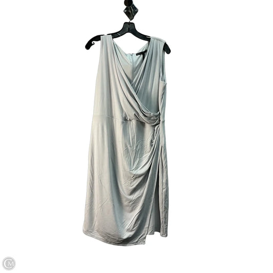 Dress Casual Midi By White House Black Market In Grey, Size: 16