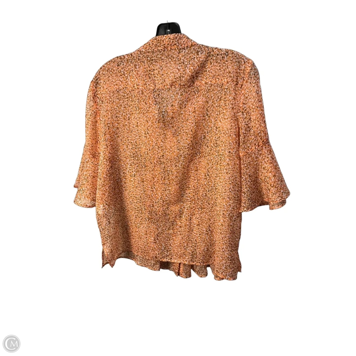 Top Short Sleeve By French Connection In Orange, Size: M