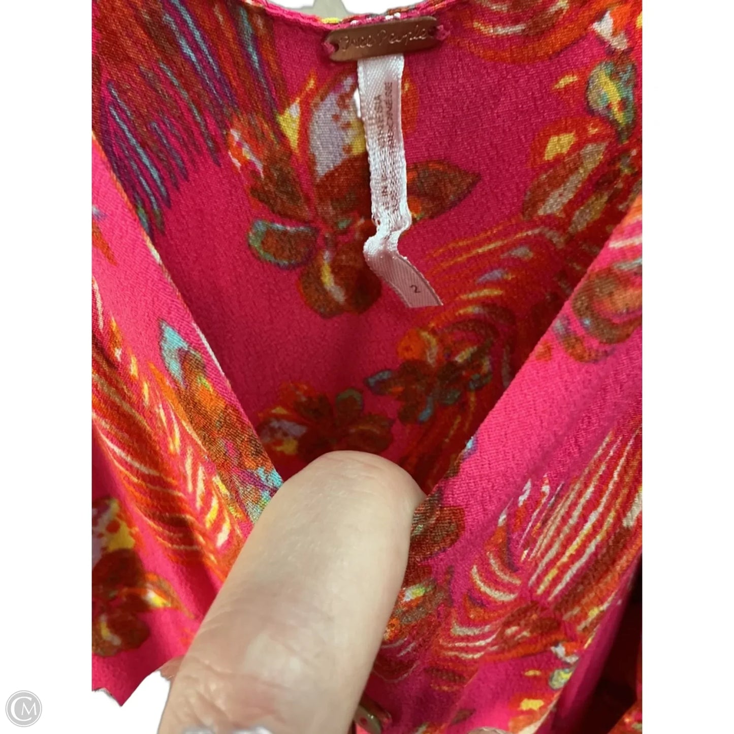 Jumpsuit By Free People In Pink & Yellow, Size: Xs