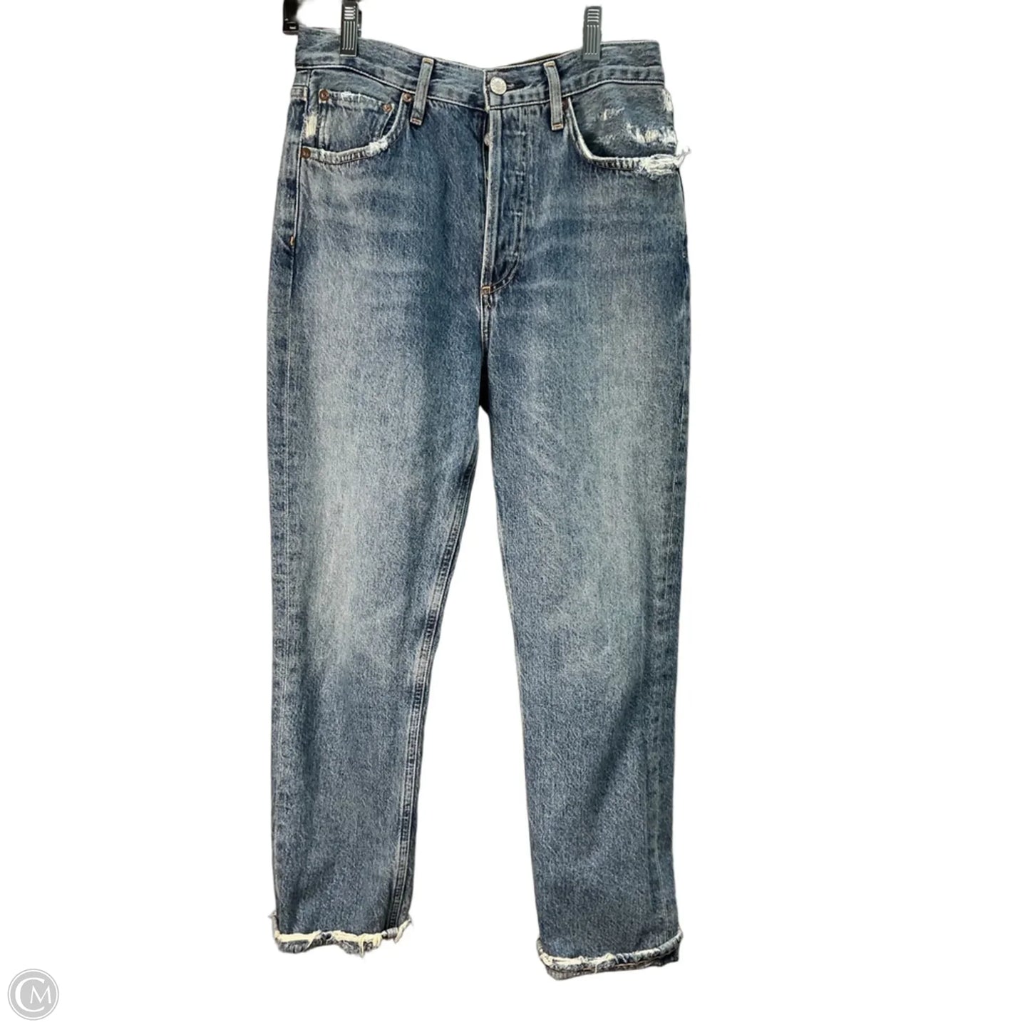 Jeans Cropped By Agolde In Blue, Size: 4