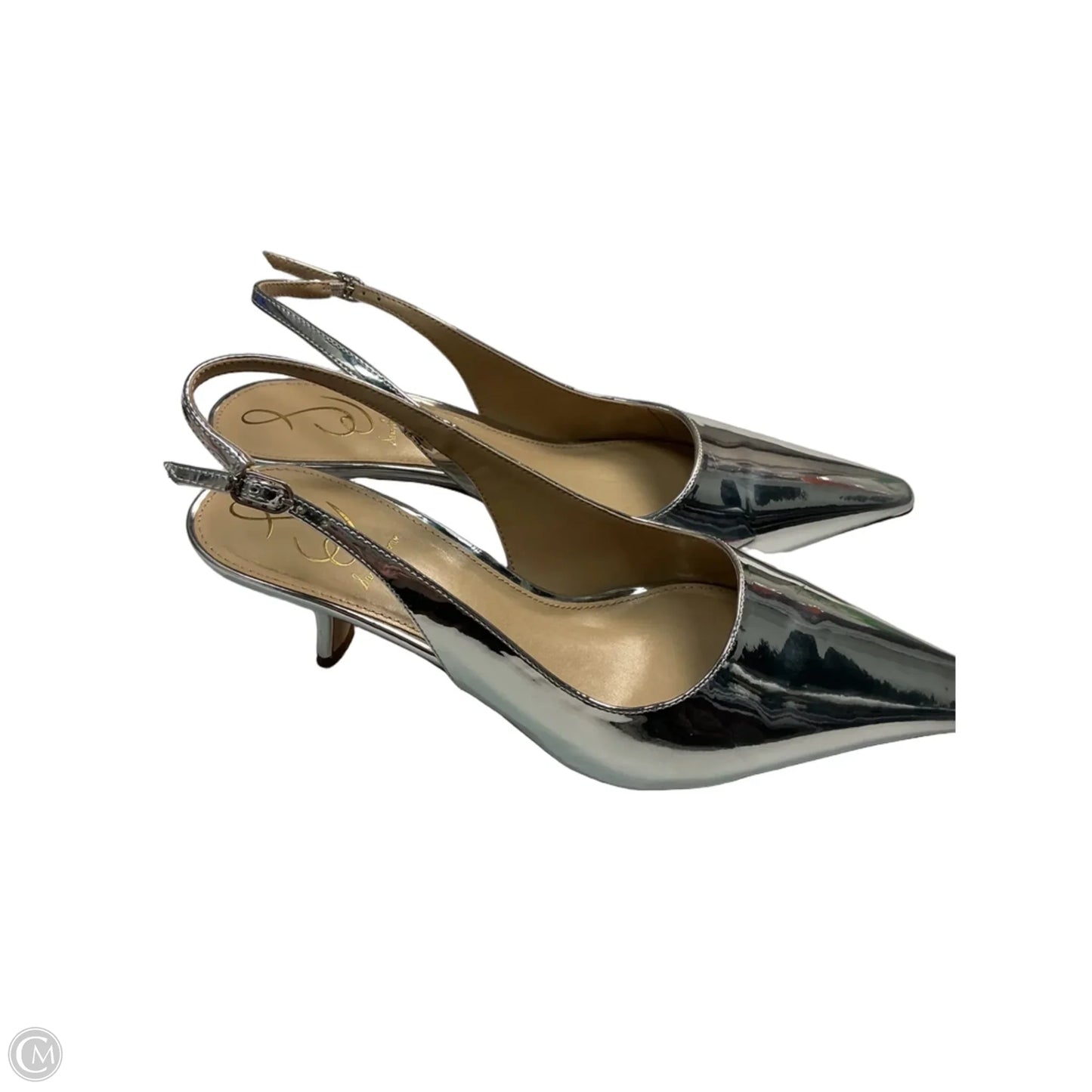 Shoes Heels Kitten By Sam Edelman In Silver, Size: 8.5