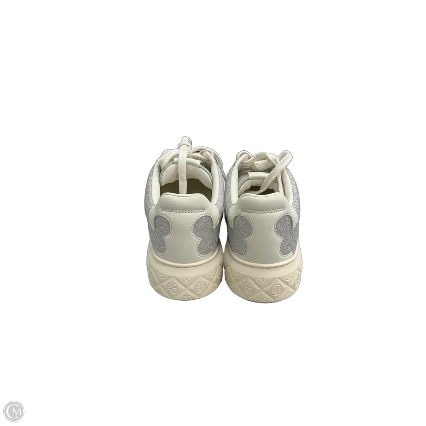 Shoes Designer By Tory Burch In Silver & White, Size: 8