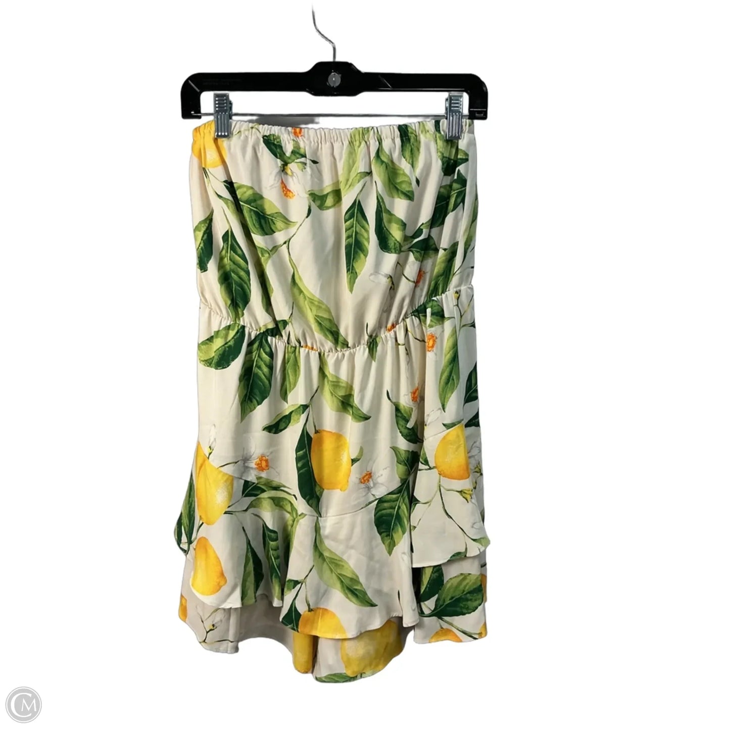 Dress Party Short By Express In Cream & Green, Size: M