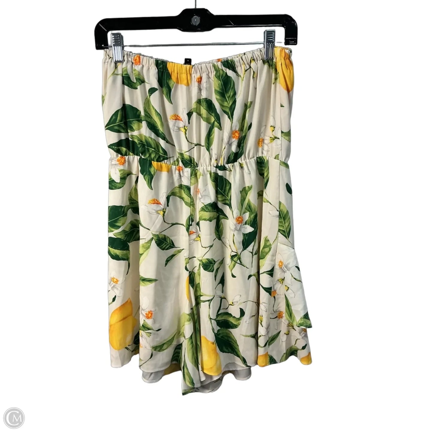Dress Party Short By Express In Cream & Green, Size: M