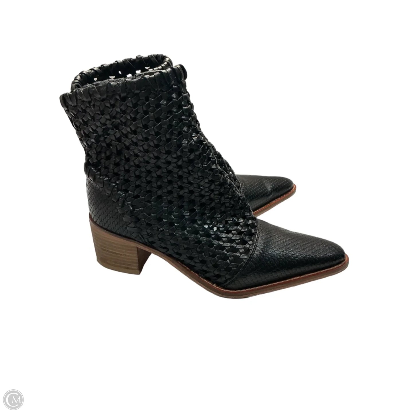 Boots Ankle Heels By Free People In Black & Brown, Size: 6.5
