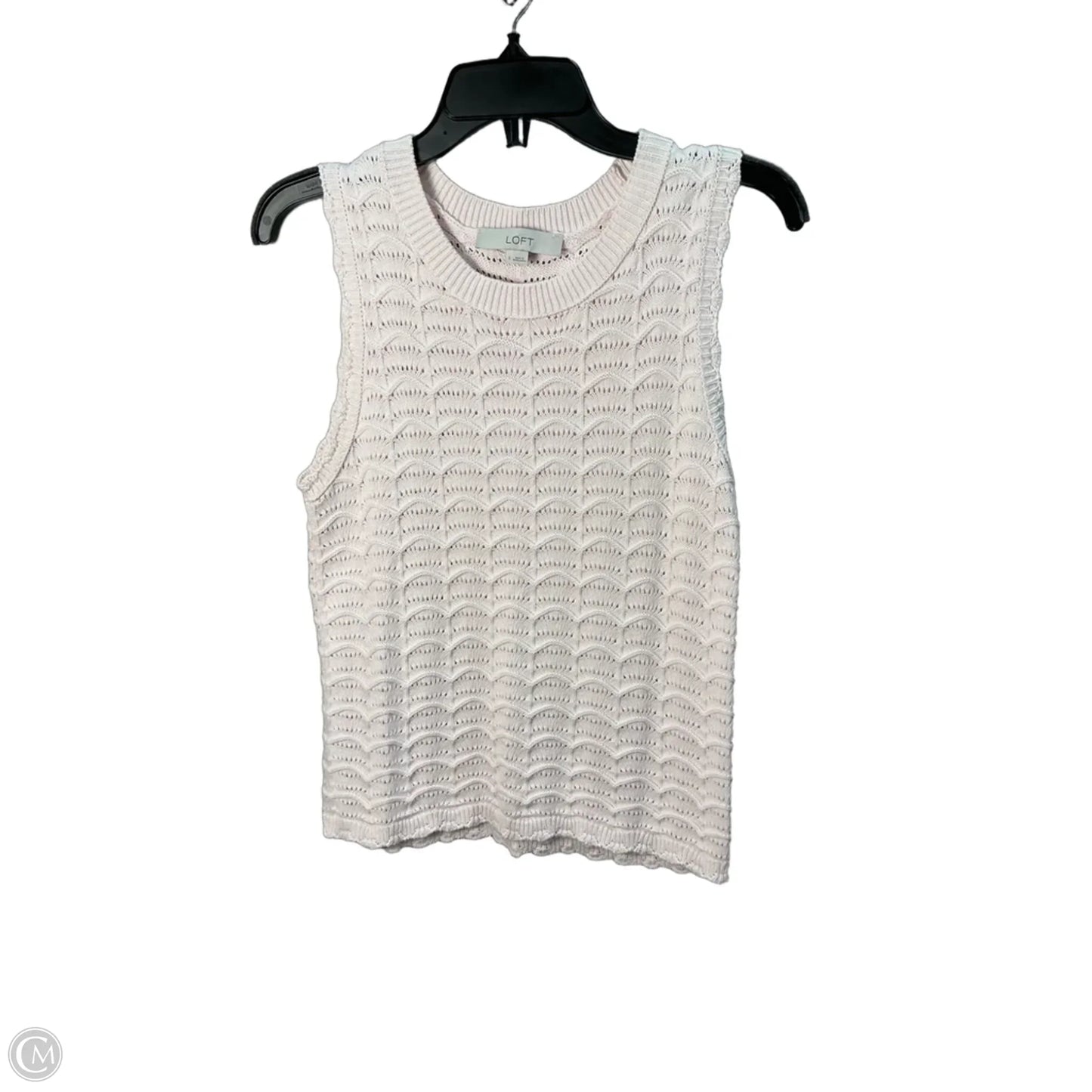 Top Sleeveless By Loft In Pink, Size: S