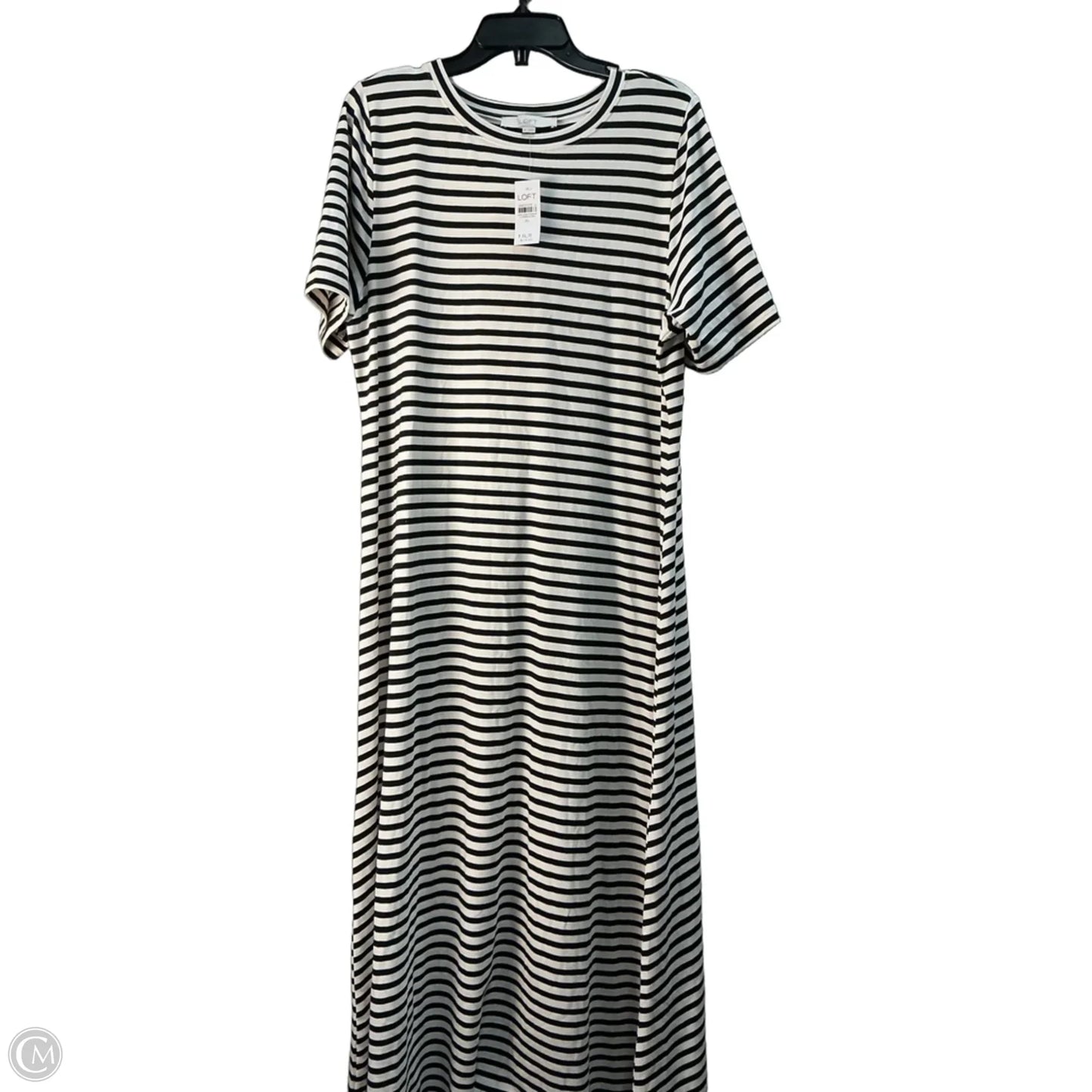 Dress Casual Maxi By Loft In Striped Pattern, Size: Xl