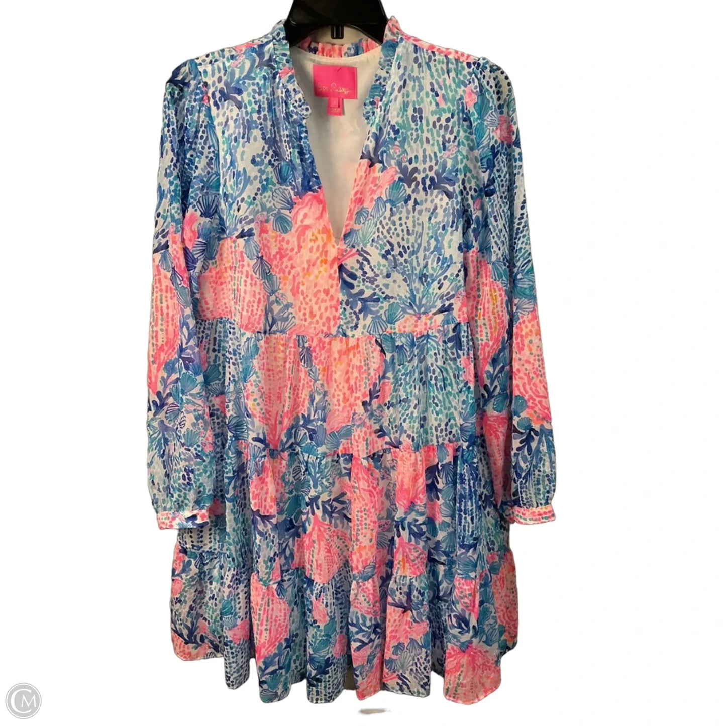 Dress Designer By Lilly Pulitzer In Blue & Pink, Size: M