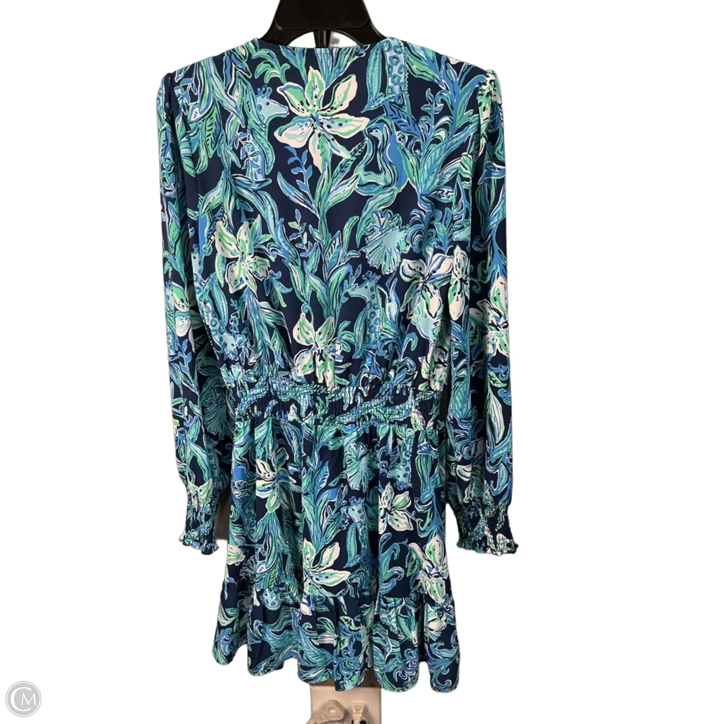 Dress Designer By Lilly Pulitzer In Blue & Green, Size: M