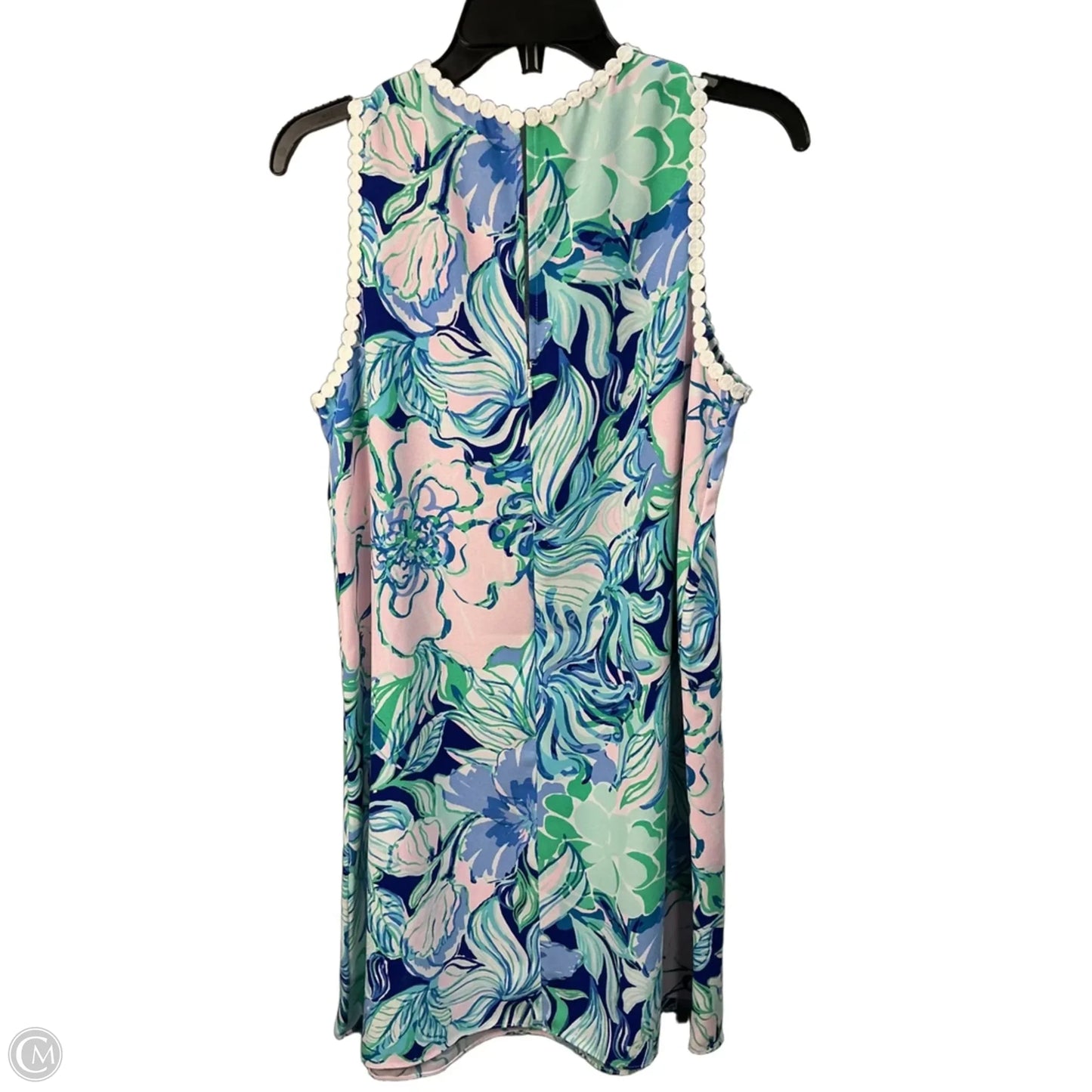 Dress Designer By Lilly Pulitzer In Blue & White, Size: M