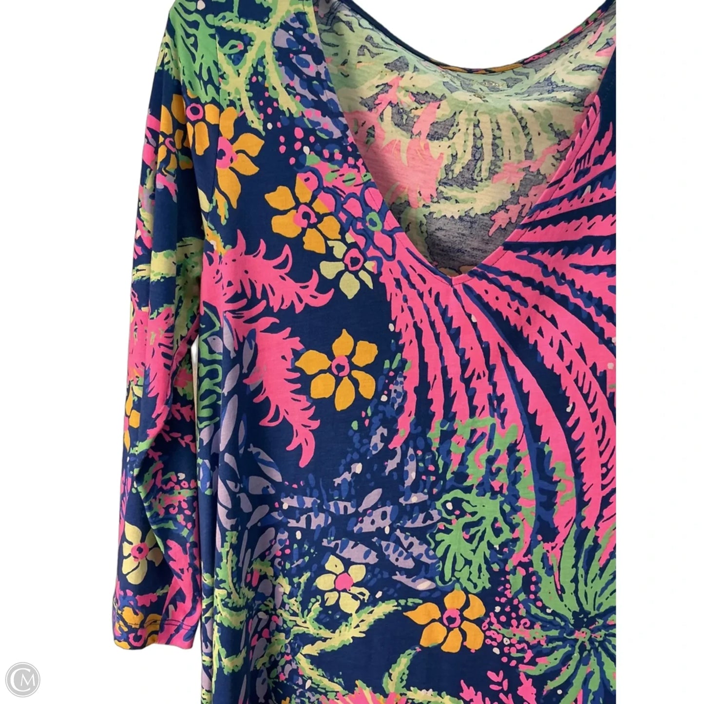 Dress Designer By Lilly Pulitzer In Blue & Pink, Size: M