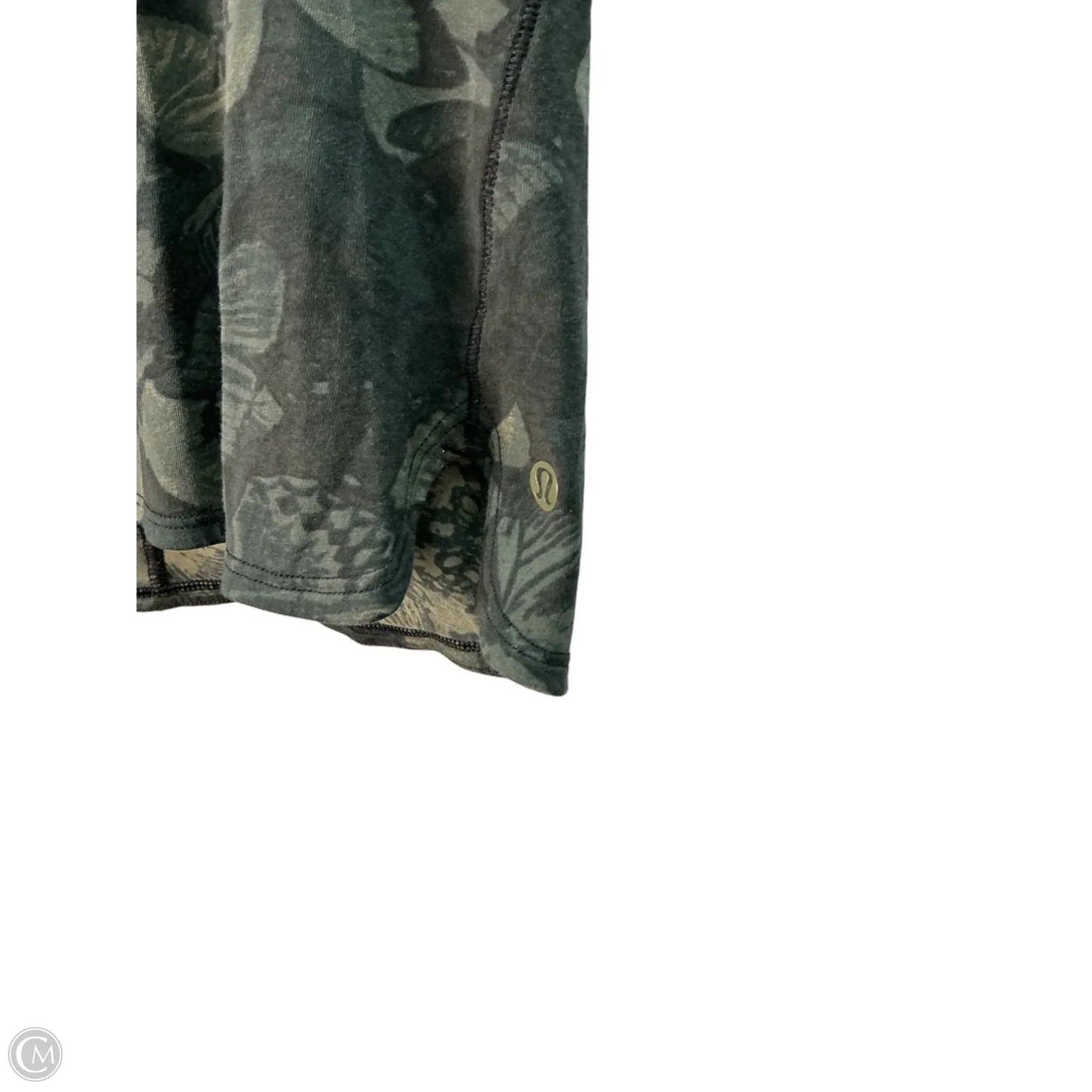 Top Sleeveless Basic By Lululemon In Black & Green, Size: M