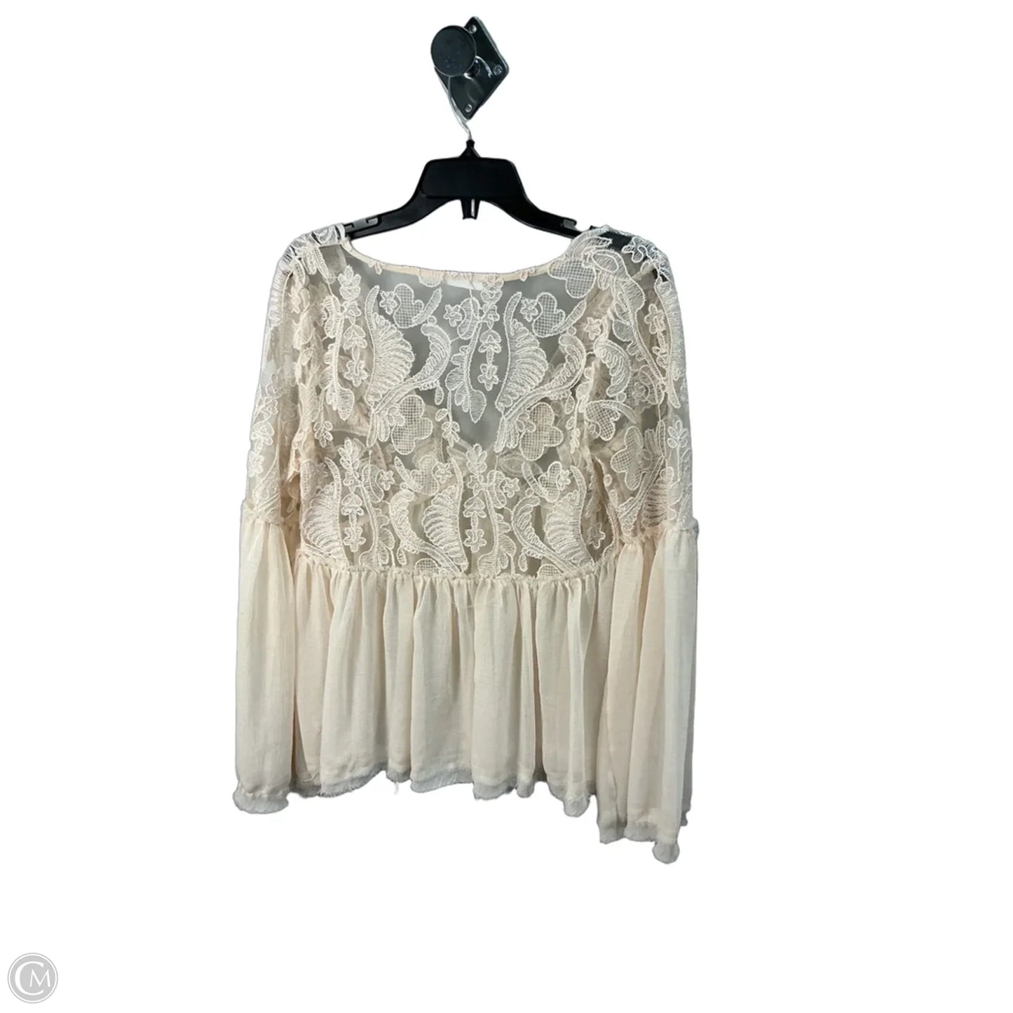 Top Long Sleeve By Altard State In Cream, Size: S