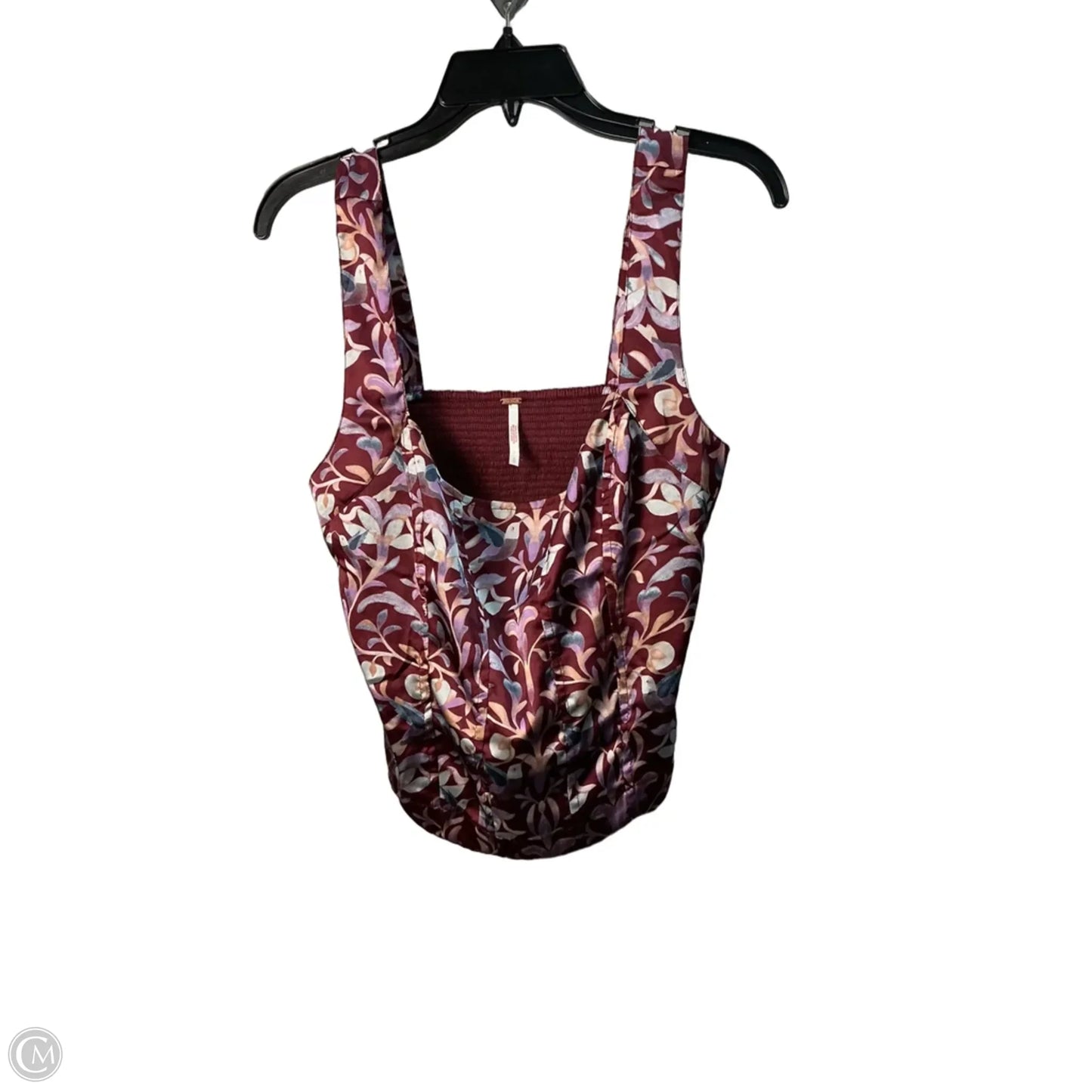 Top Sleeveless By Free People In Floral Print, Size: L
