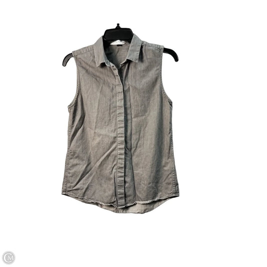 Top Sleeveless By Everlane In Grey, Size: S
