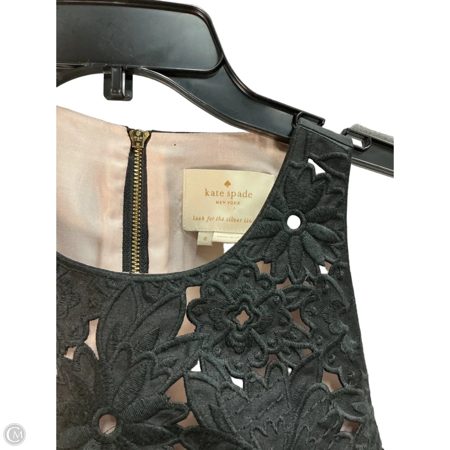 Dress Designer By Kate Spade In Black, Size: S