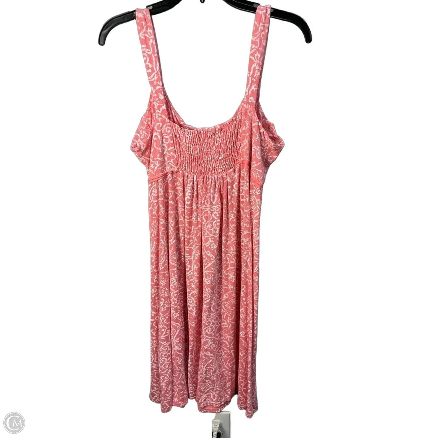 Dress Casual Midi By Fresh Produce In Pink & White, Size: M