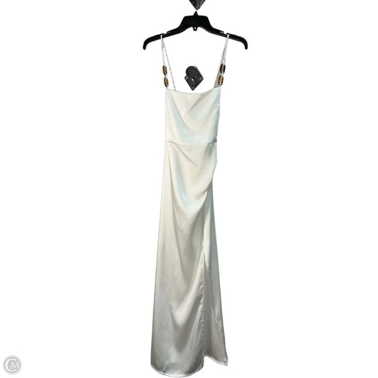 Dress Party Long By Zara In White, Size: M