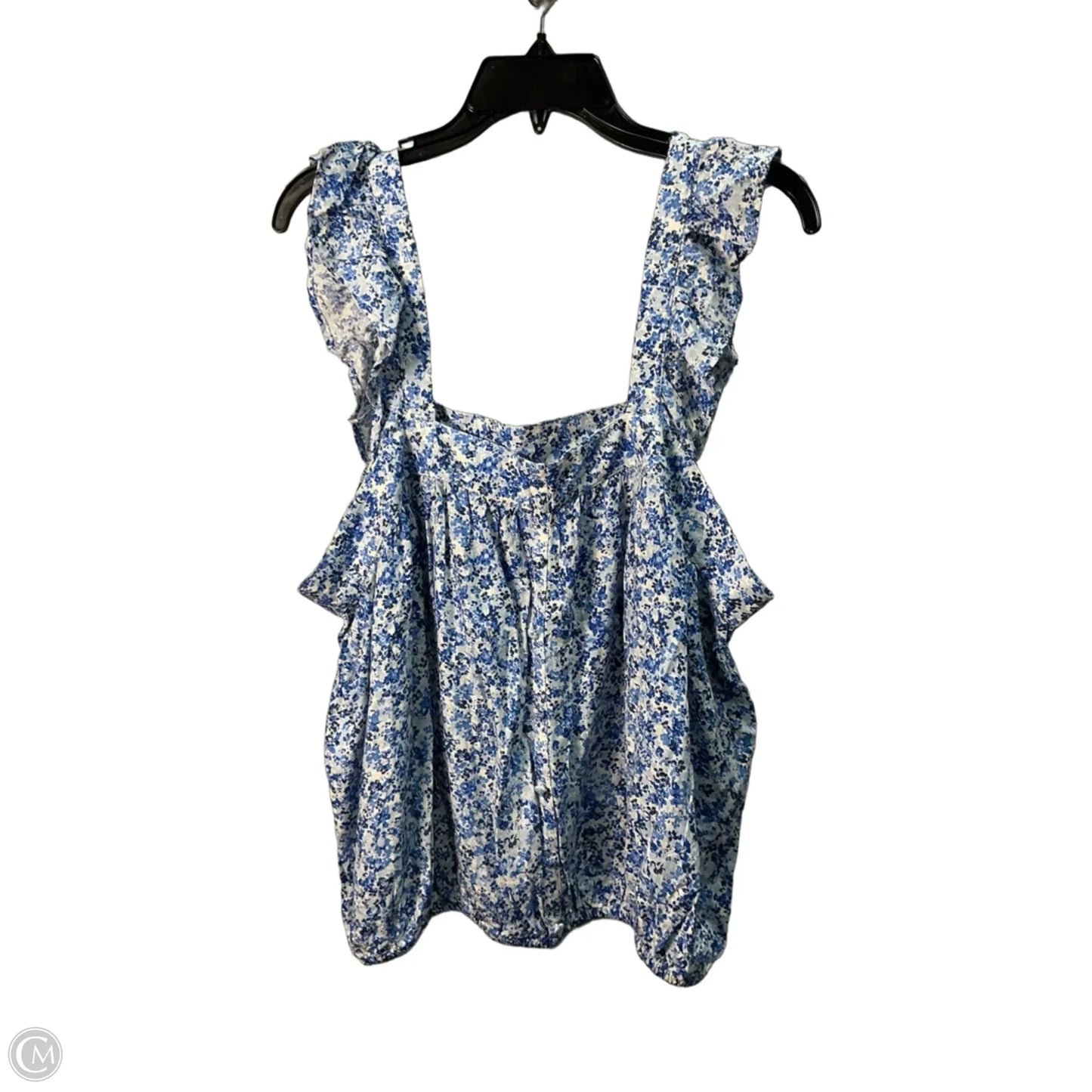 Top Sleeveless By Melrose And Market In Blue & White, Size: M