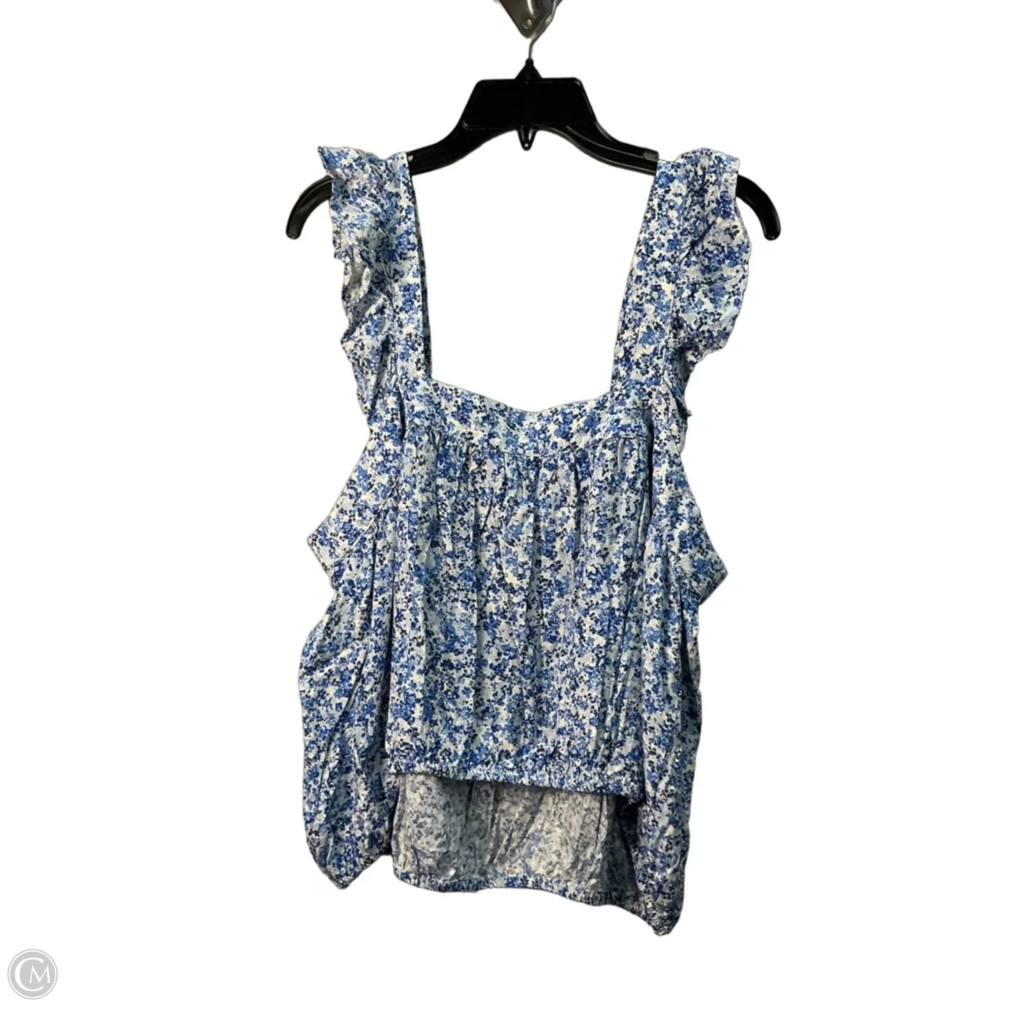 Top Sleeveless By Melrose And Market In Blue & White, Size: M