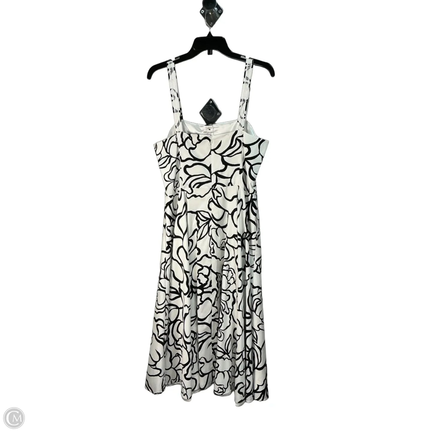 Dress Party Long By White House Black Market In Black & White, Size: L
