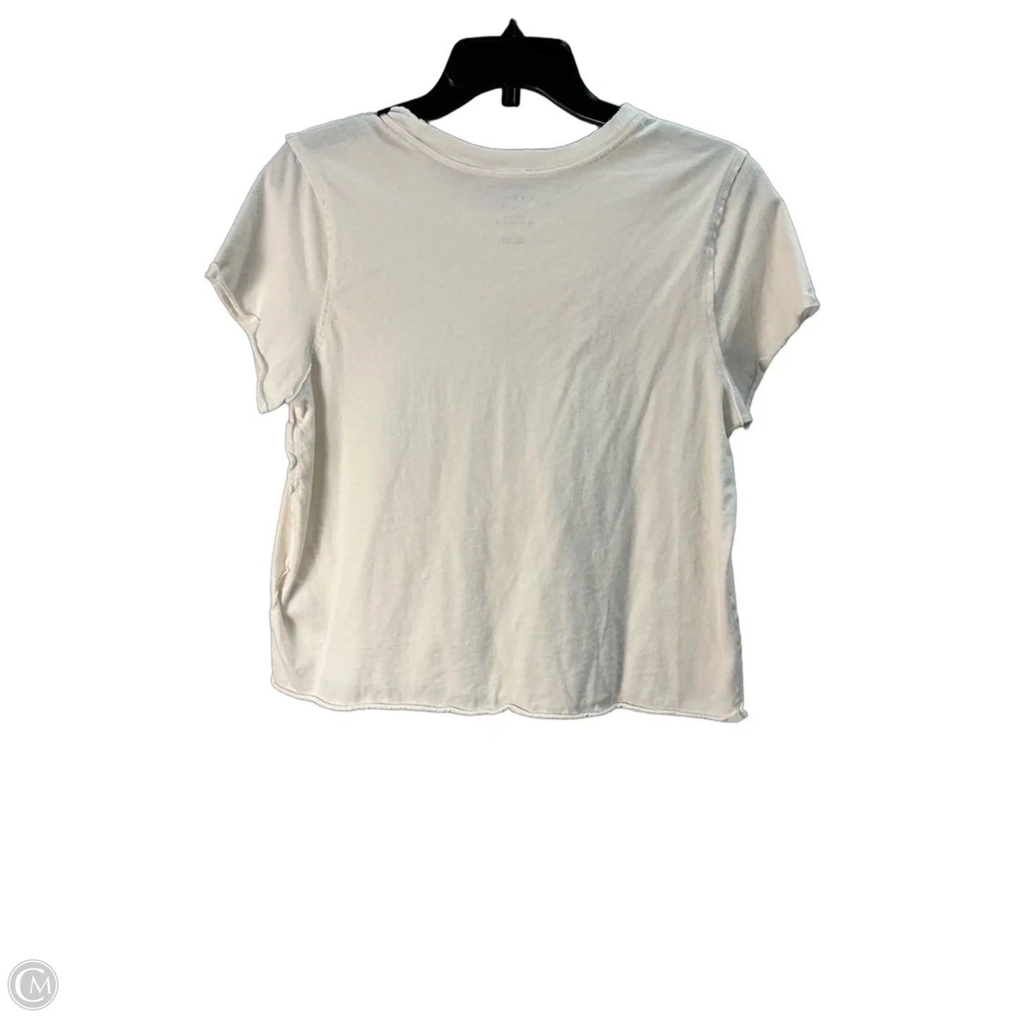Top Short Sleeve Basic By Anthropologie In Silver