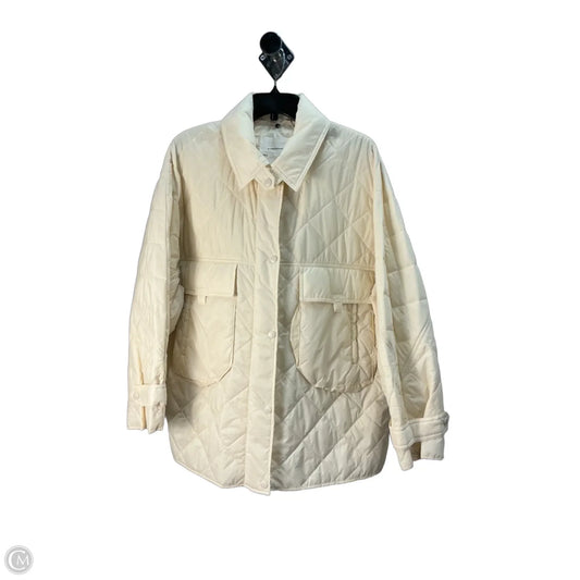 Jacket Puffer & Quilted By Anthropologie In Cream, Size: L
