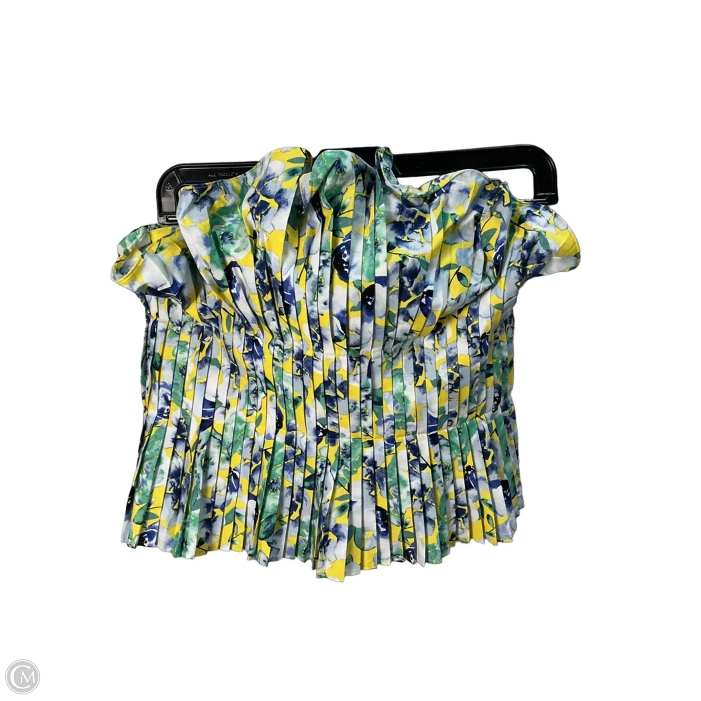 Top Sleeveless By White House Black Market In Green & Yellow, Size: S