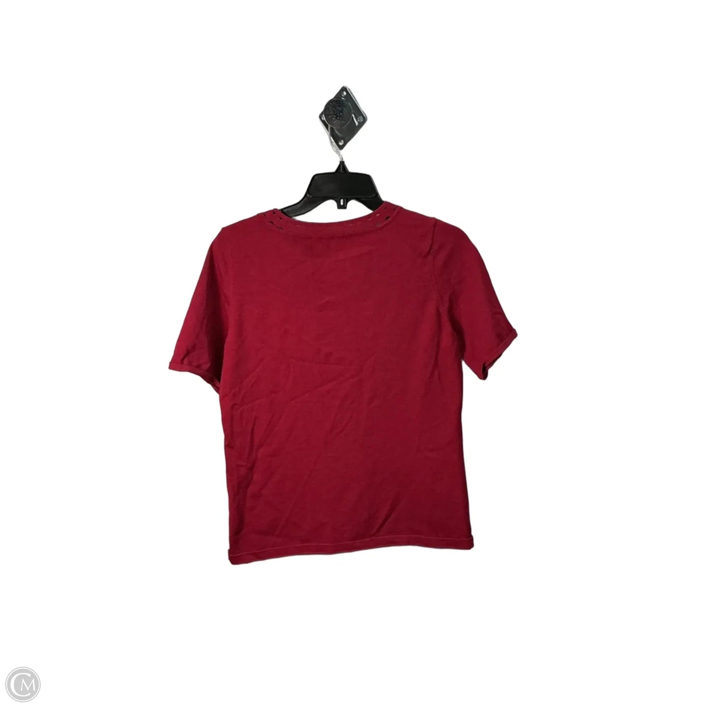 Top Short Sleeve By White House Black Market In Red, Size: M