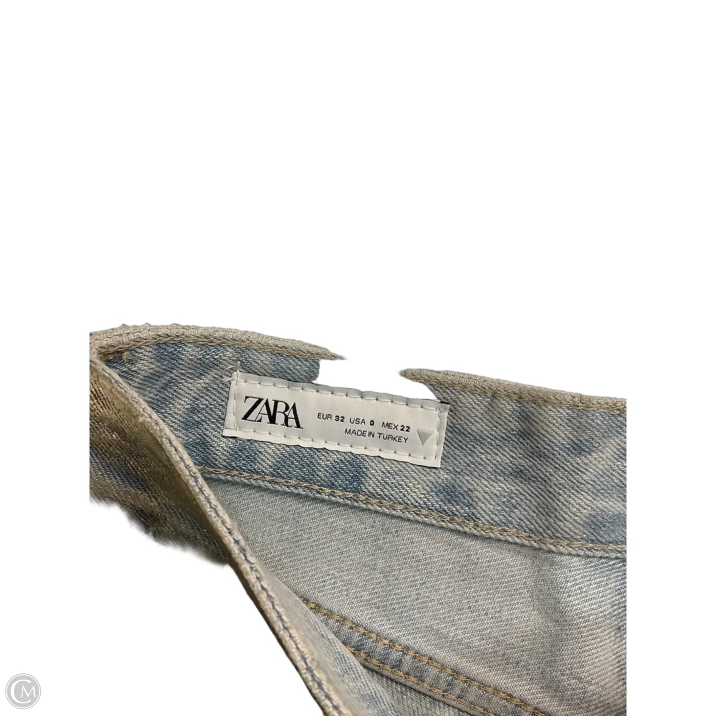 Jeans Boot Cut By Zara In Silver, Size: 0