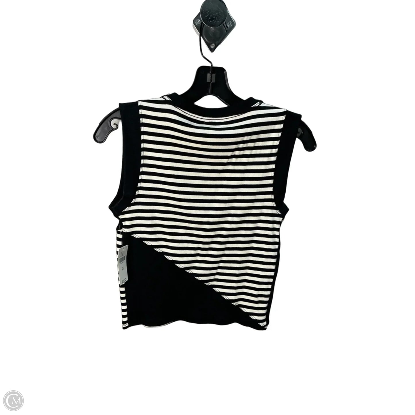Top Sleeveless By Maeve In Black & Cream, Size: Xs