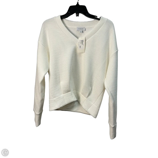Top Long Sleeve By Evereve In Cream, Size: S